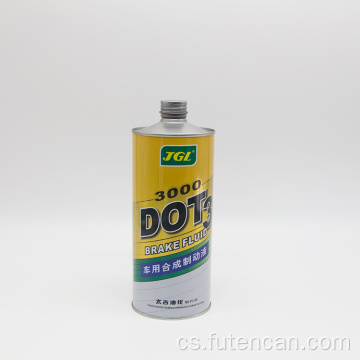 Šroubovací kulaté plechovky na brzdovou kapalinu